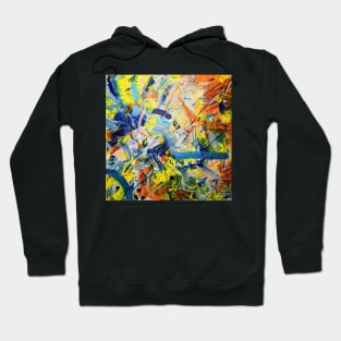 Explore - colorful abstract acrylic painting Hoodie